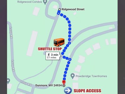 Slope Access & Shuttle Map